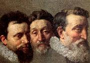 POURBUS, Frans the Younger Head Studies of Three French Magistrates Sweden oil painting artist